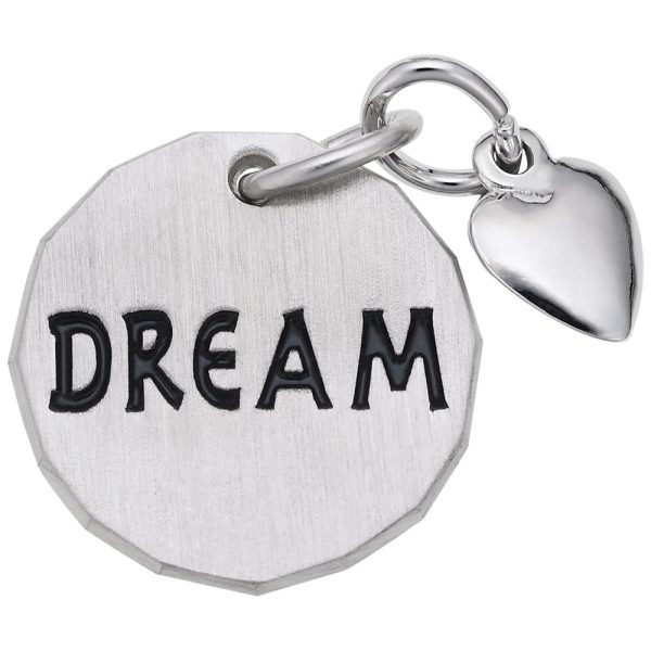 Dream Tag with Heart Accent Charm