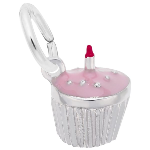 Cupcake with Candle Charm