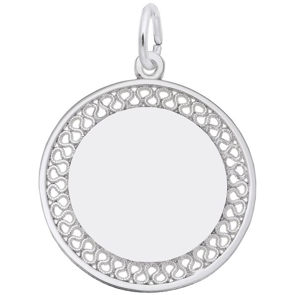 Large Filigree Disc Charm