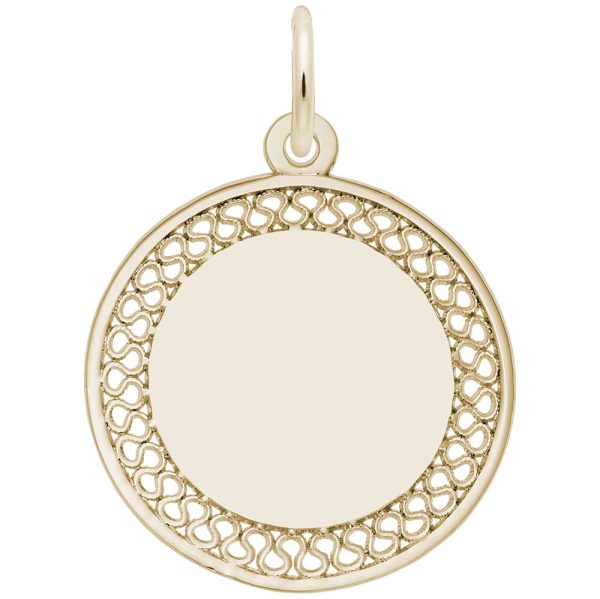 Medium Filigree Disc Charm