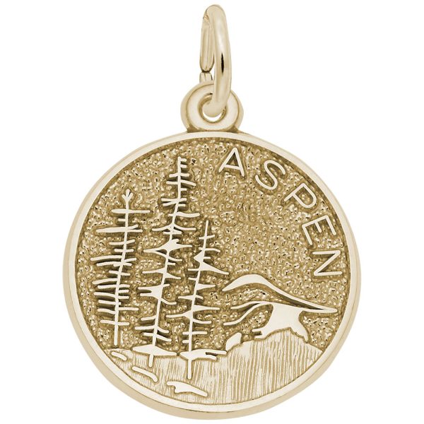 Aspen Mountain Scene Charm