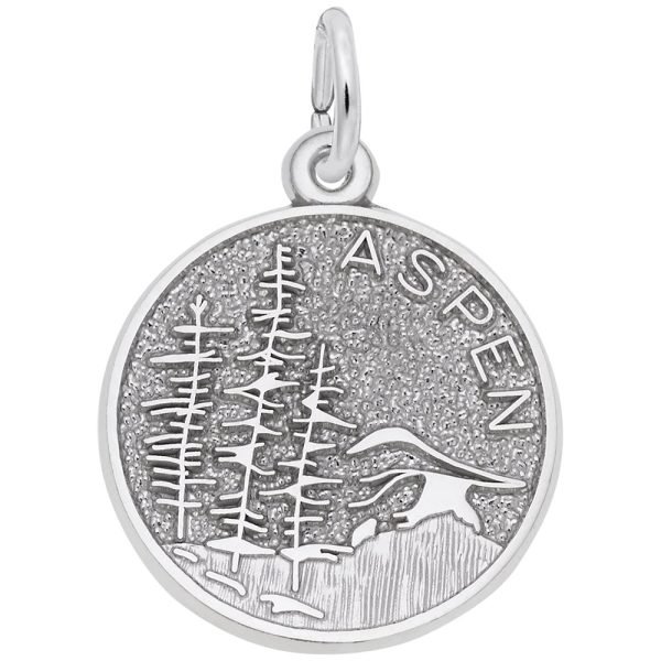 Aspen Mountain Scene Charm