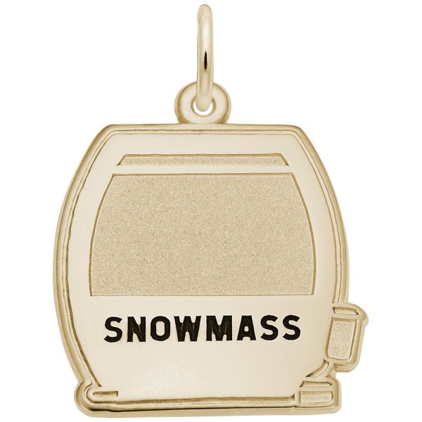 Snowmass Flat Cable Car Charm