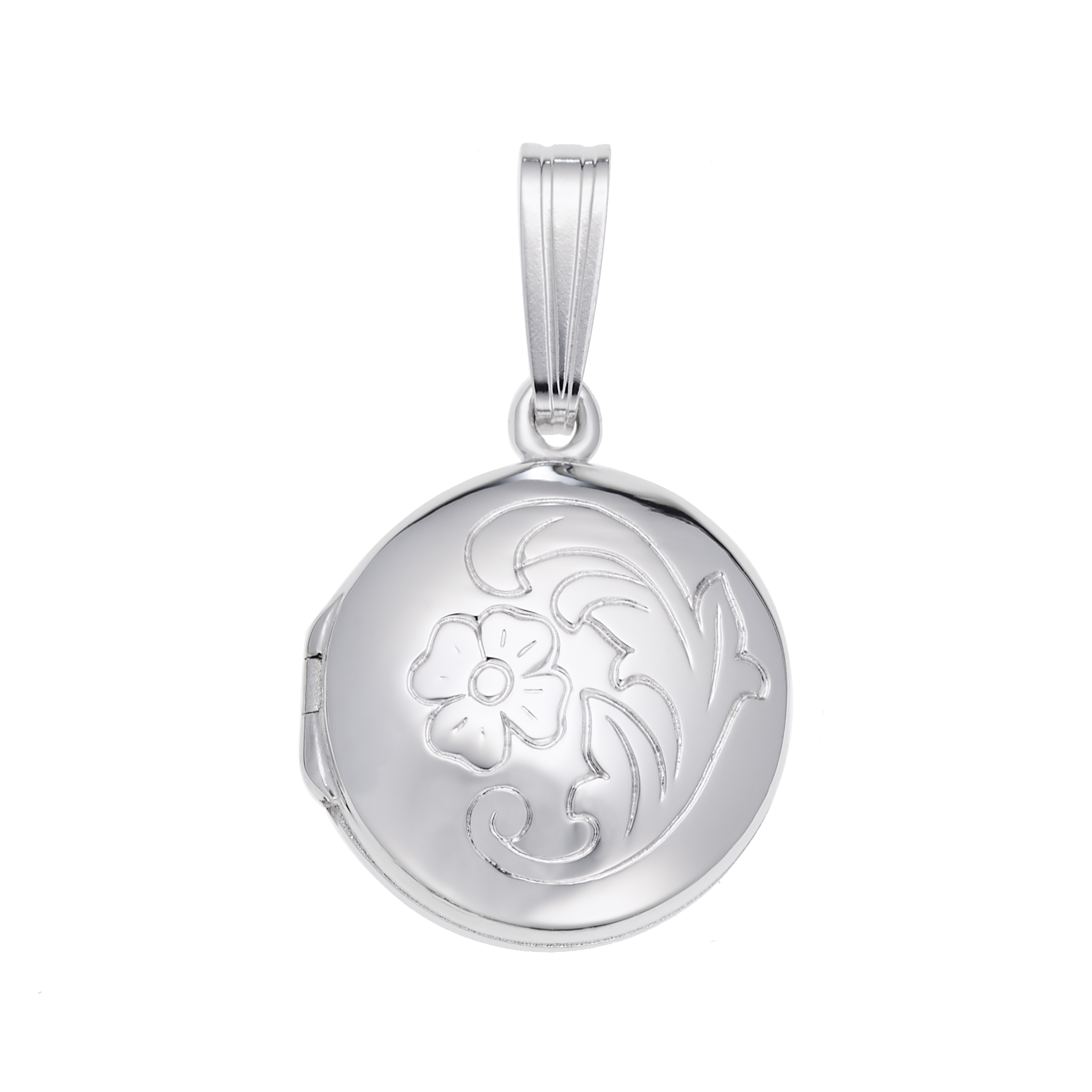 Circle Locket Silver
