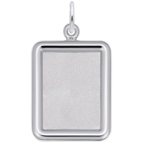 Vertical Round Corner Rectangle Photoart Charm