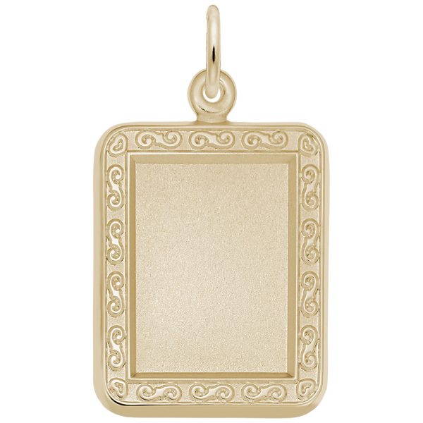 Vertical Rectangle Scroll Photoart Charm