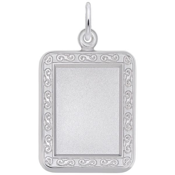 Vertical Rectangle Scroll Photoart Charm