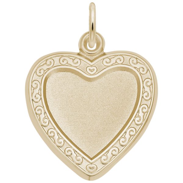 Heart Scroll Photoart Charm