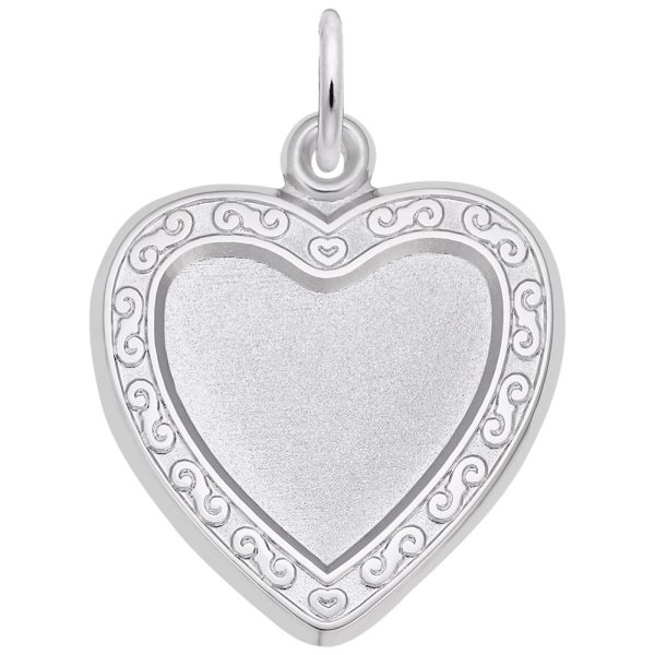 Heart Scroll Photoart Charm