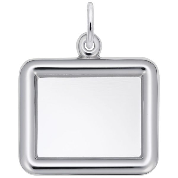 Horizontal Round Corner Rectangle Photoart Charm
