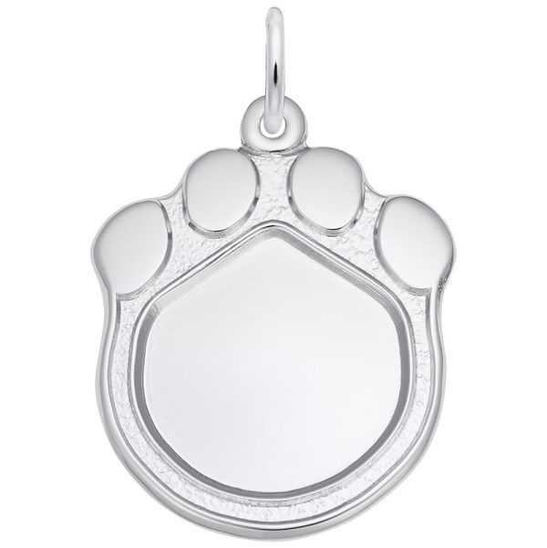 Paw Print Photoart Charm