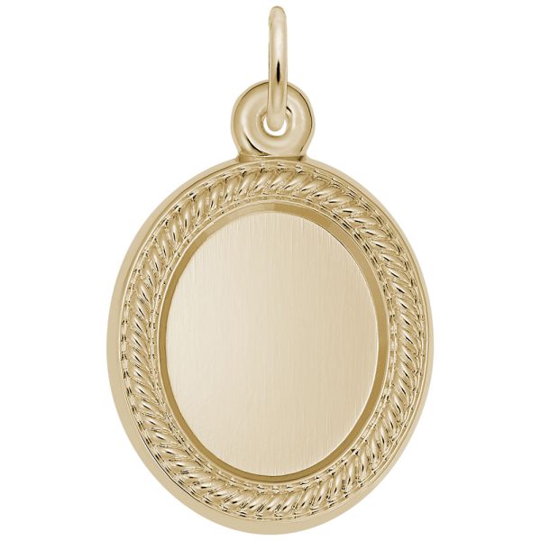 Oval Rope Photoart Charm