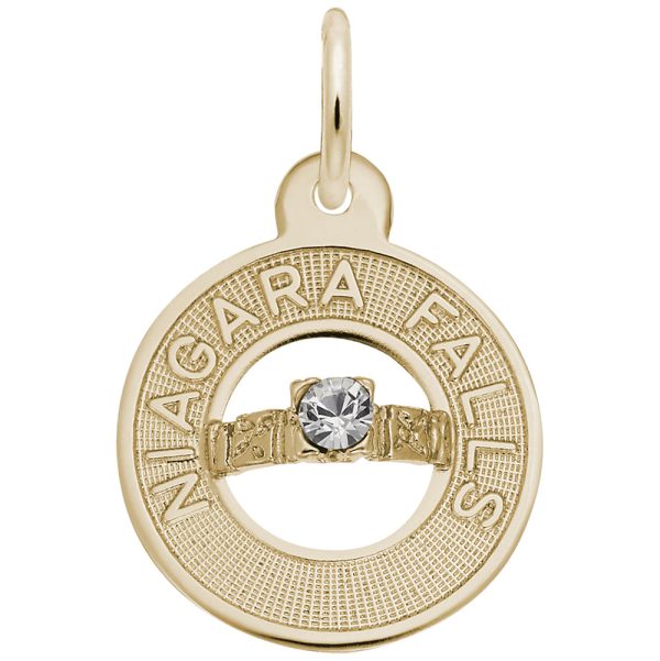 Niagara Falls Wedding Ring Charm