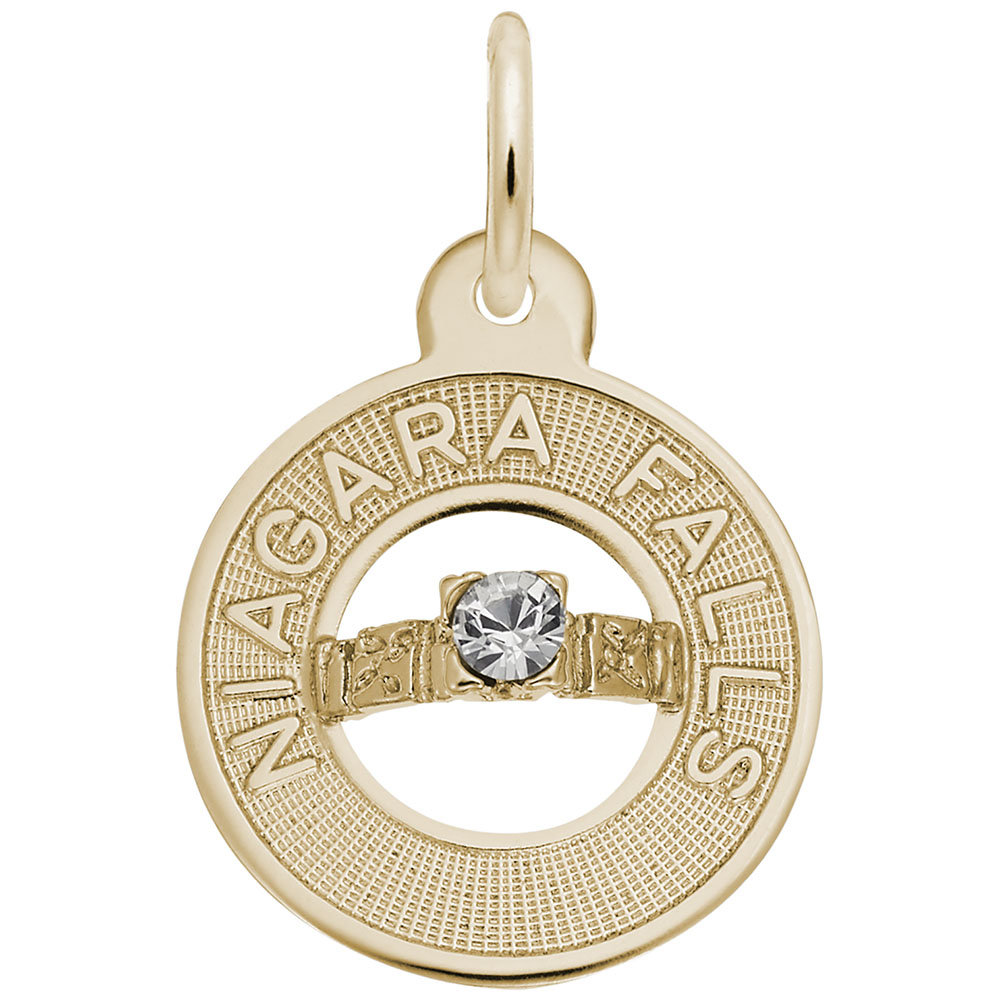 Niagara Falls Wedding Ring Charm