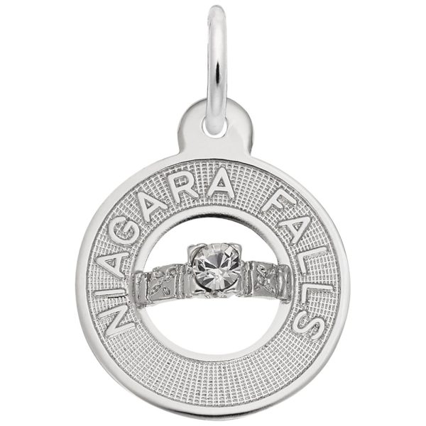 Niagara Falls Wedding Ring Charm