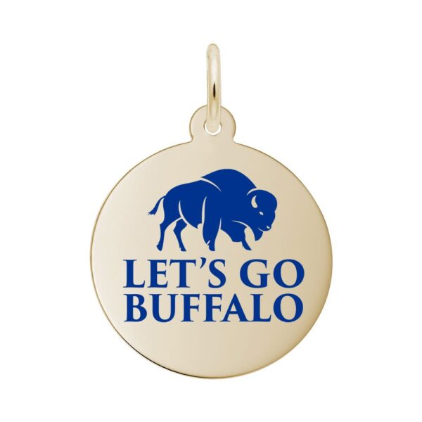 Painted Let's Go Buffalo Disc