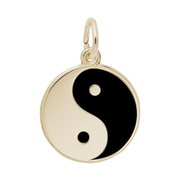 Painted Yin Yang Charm