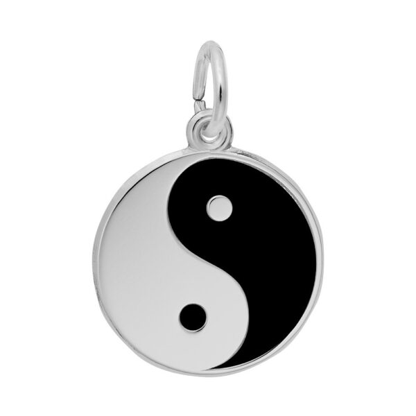 Painted Yin Yang Charm