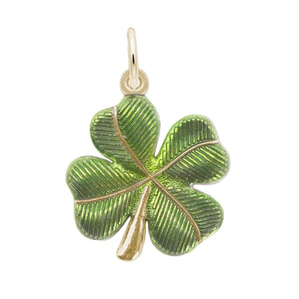 Painted Four Leaf Clover Charm