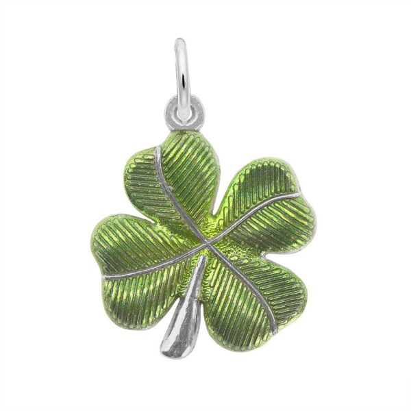 Painted Four Leaf Clover Charm