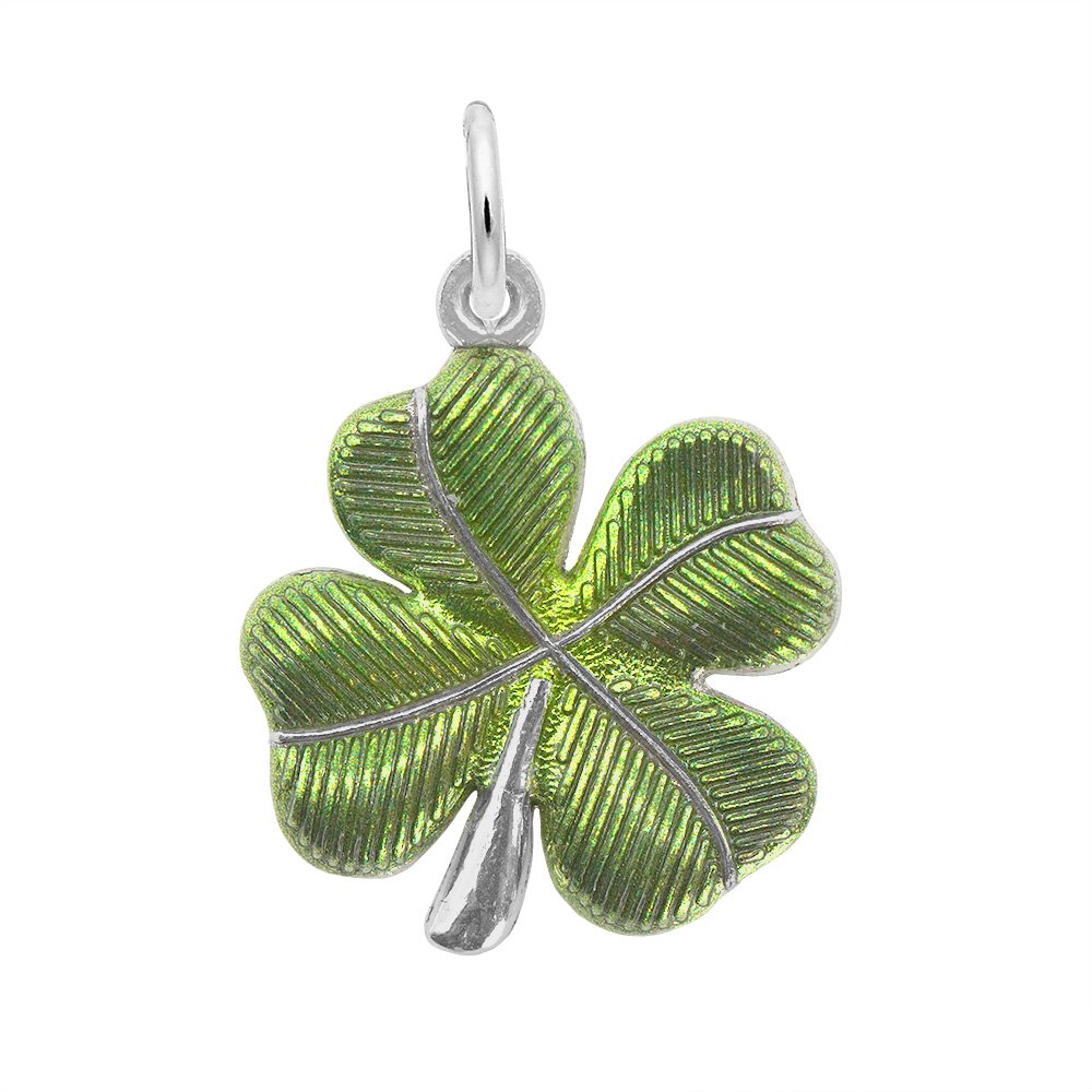 Painted Four Leaf Clover Charm