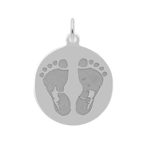 Baby Feet Disc Charm