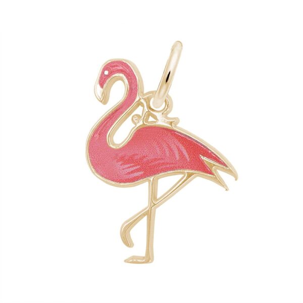 Painted Flamingo Charm