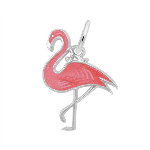 Painted Flamingo Charm