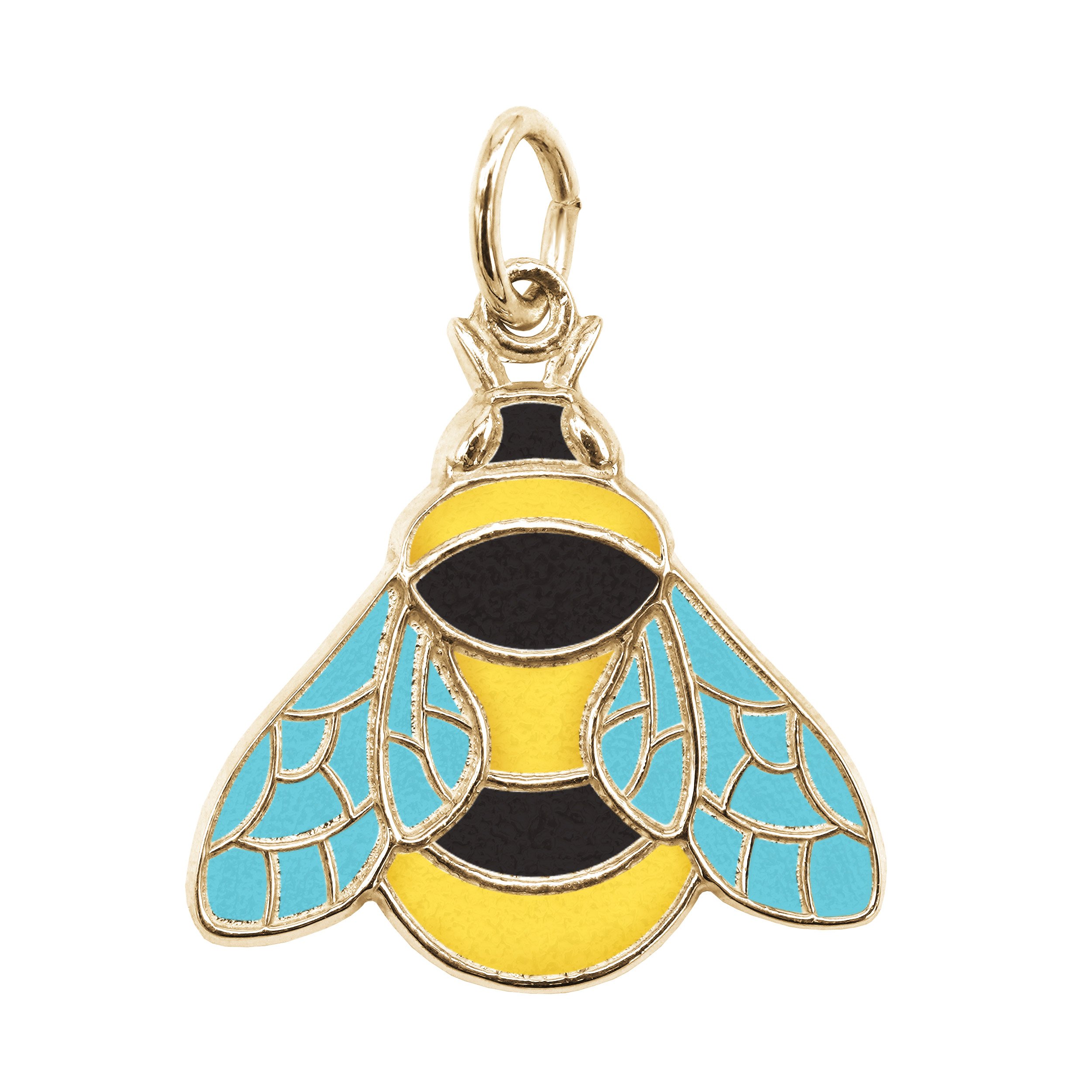Painted Bumble Bee Charm - Image 1