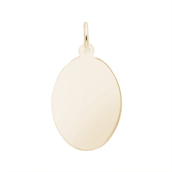 Large Oval Disc Charm
