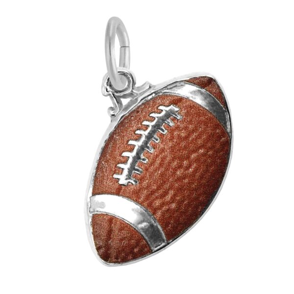 Painted Football Charm