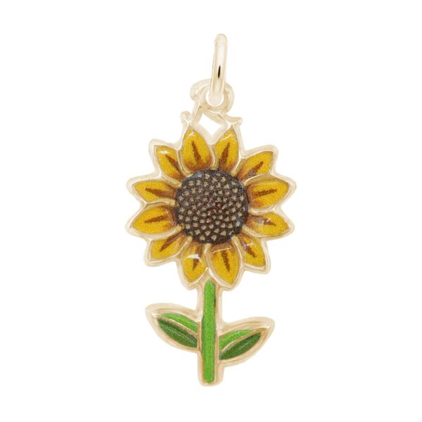 Painted Sunflower Charm