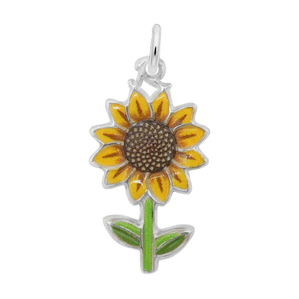 Painted Sunflower Charm