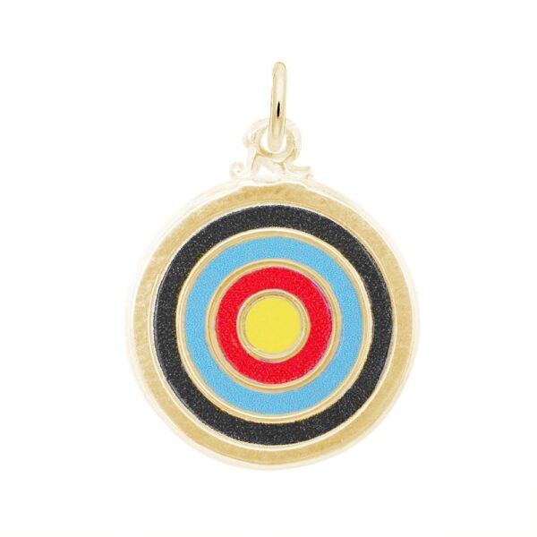 Painted Target Charm