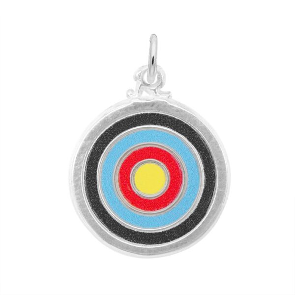 Painted Target Charm