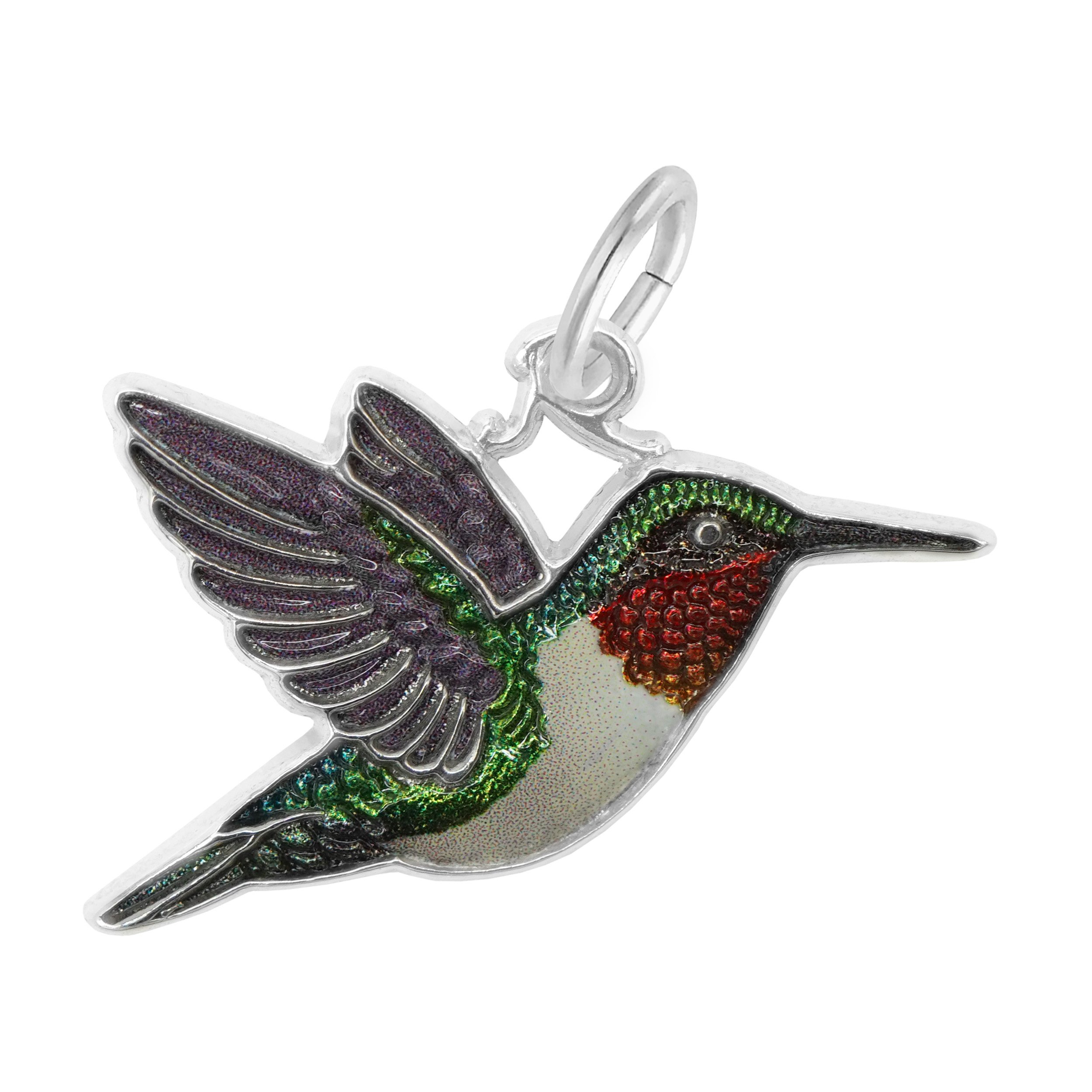 Painted Hummingbird Charm