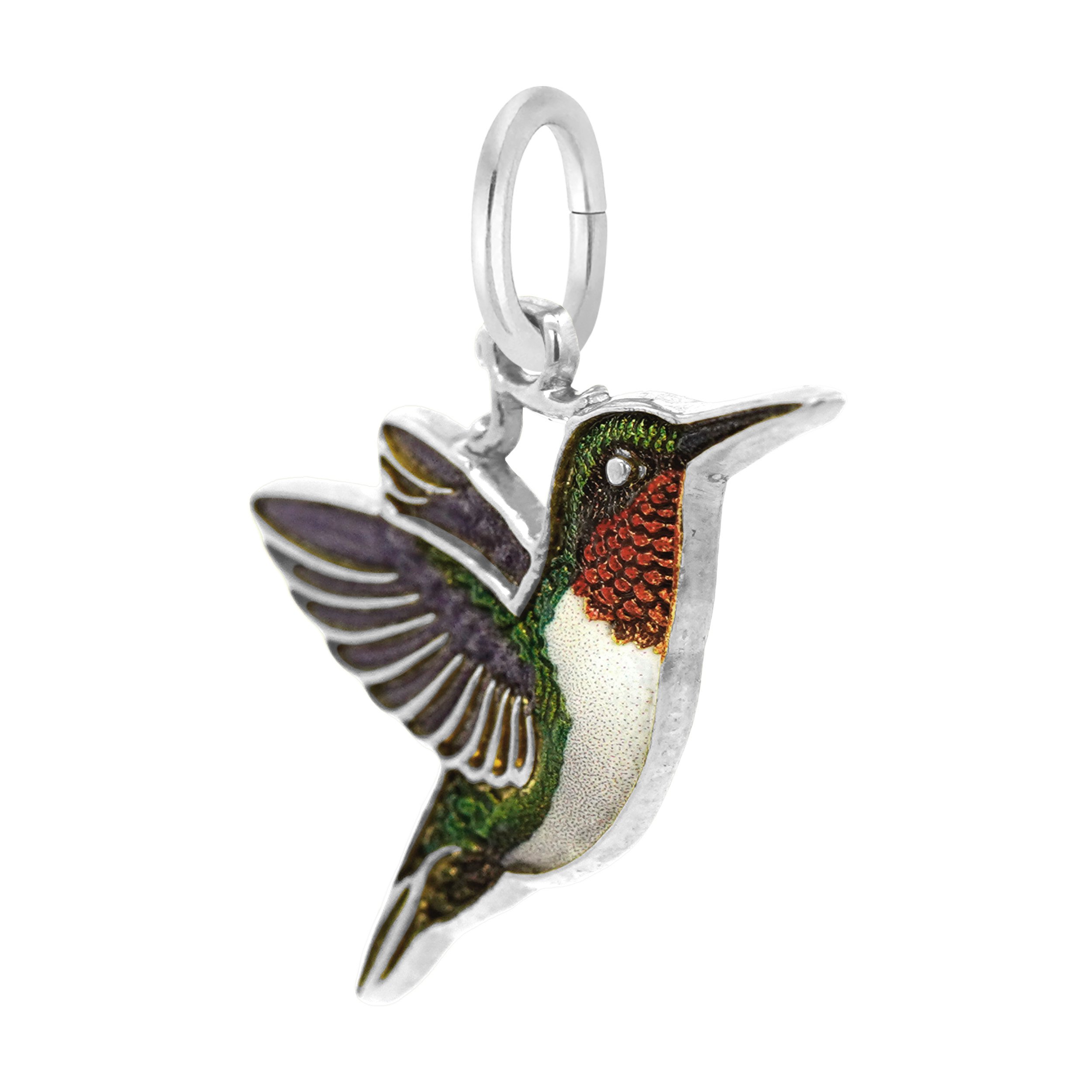 Painted Hummingbird Charm - Image 2