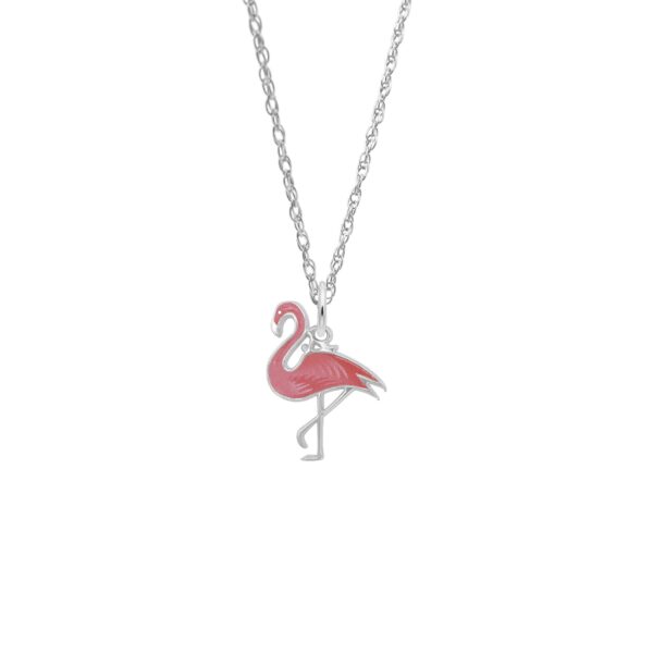 Painted Flamingo Necklace Set