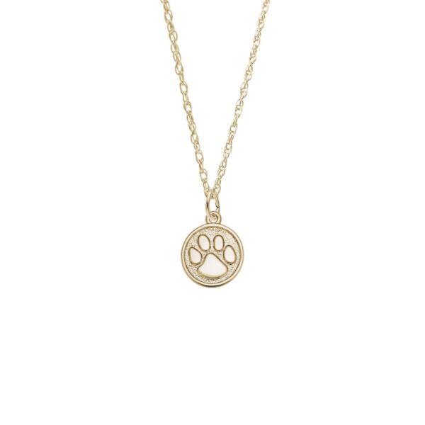 Small Paw Print Necklace Set