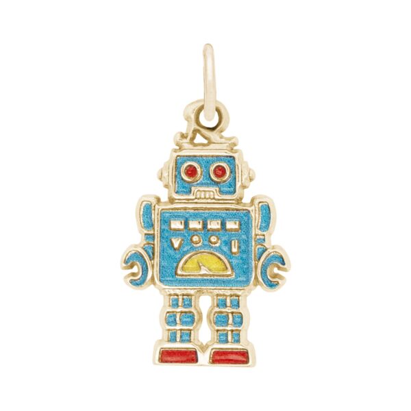 Painted Robot Charm