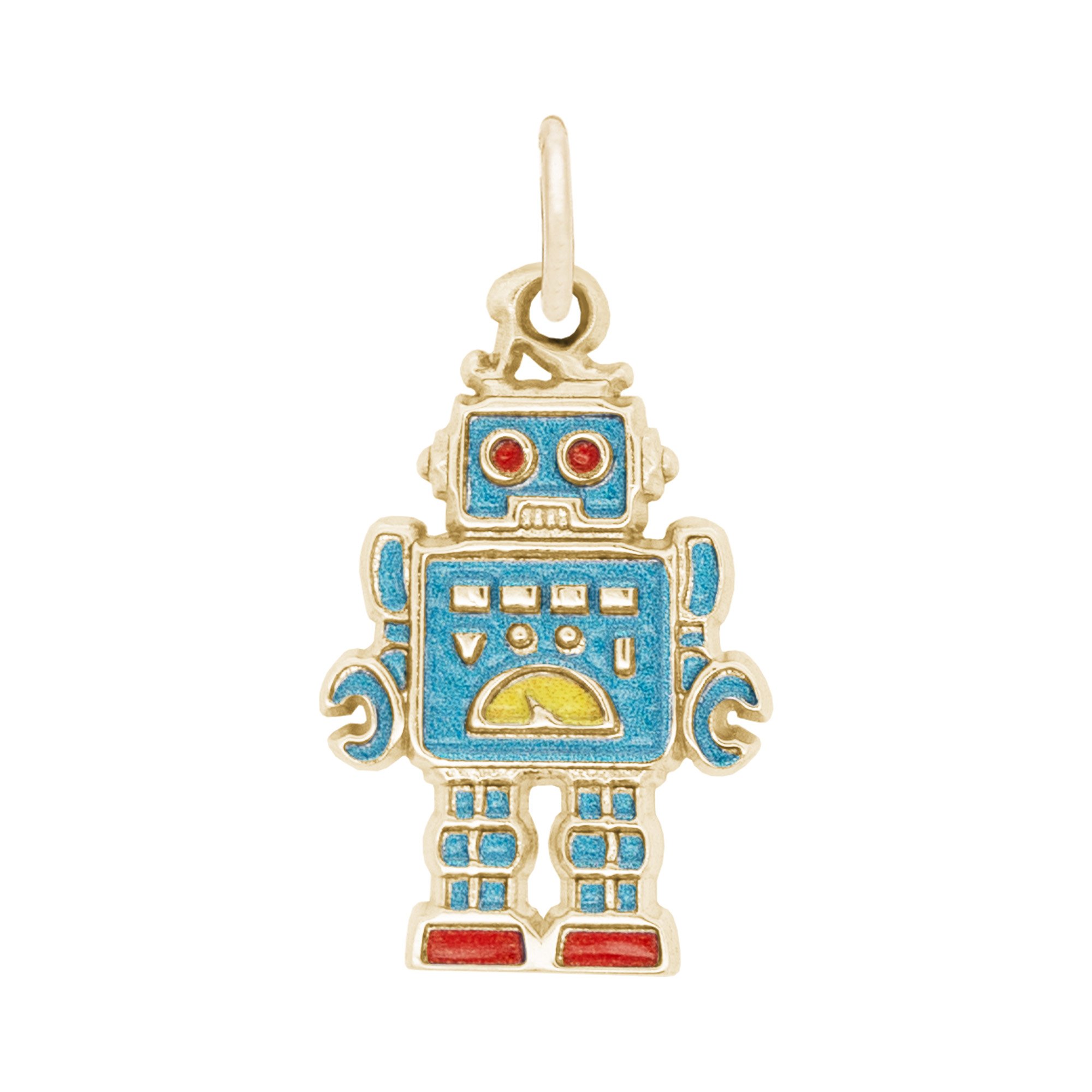 Painted Robot Charm - Image 1