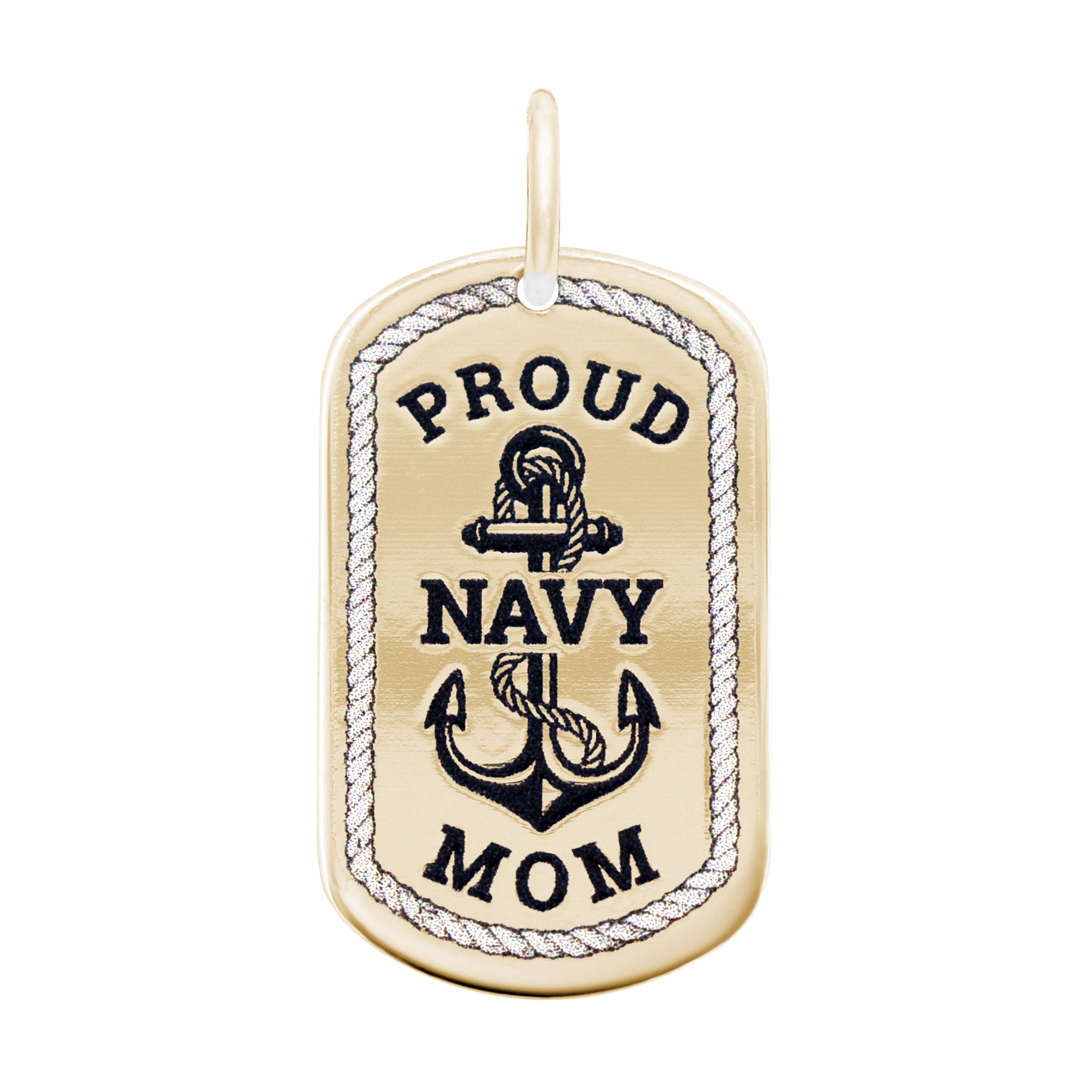 Proud Navy Mom Dog Tag