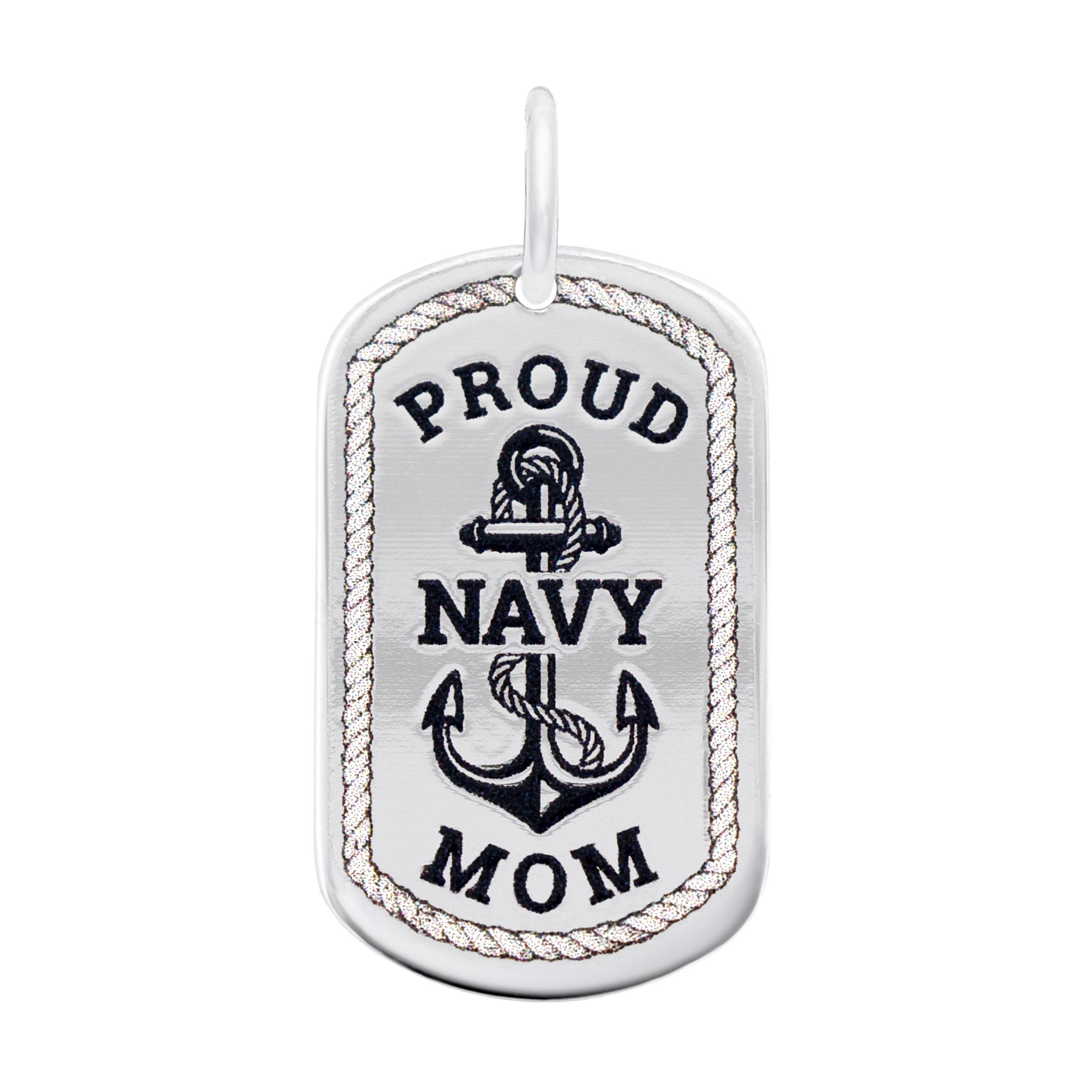 Proud Navy Mom Dog Tag