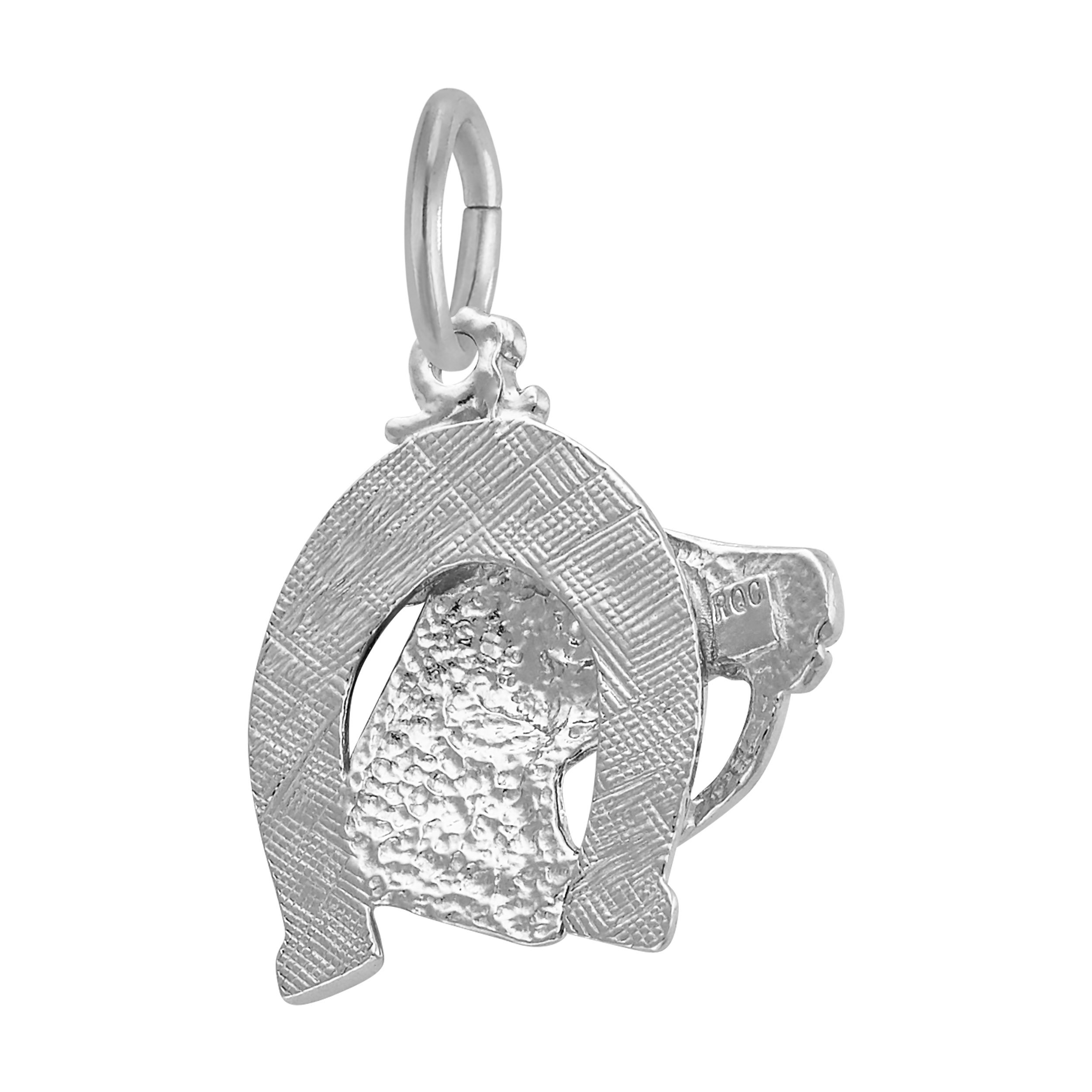 Horse Head with Horseshoe Charm - Image 2