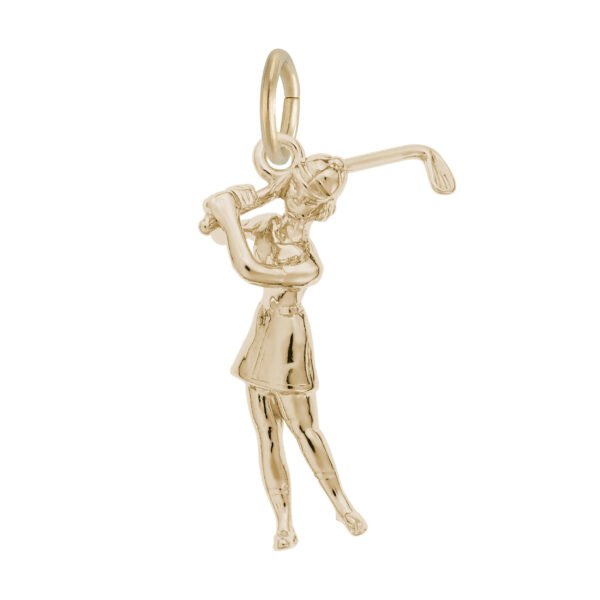 Female Golfer Charm