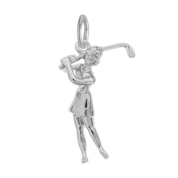 Female Golfer Charm