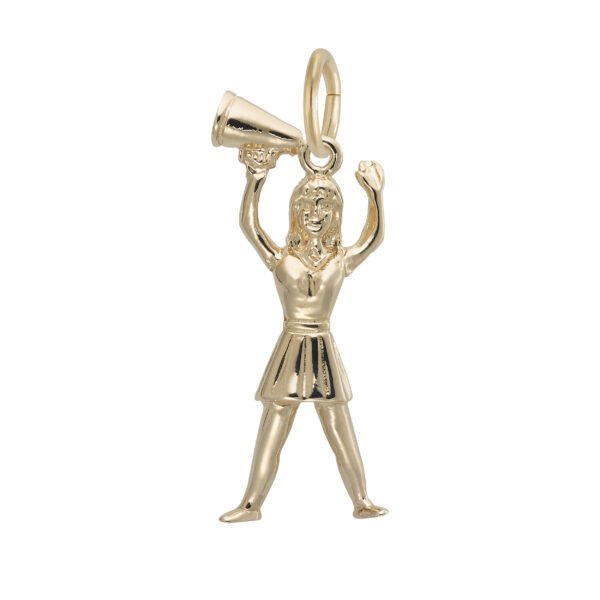 Cheerleader with Megaphone Charm