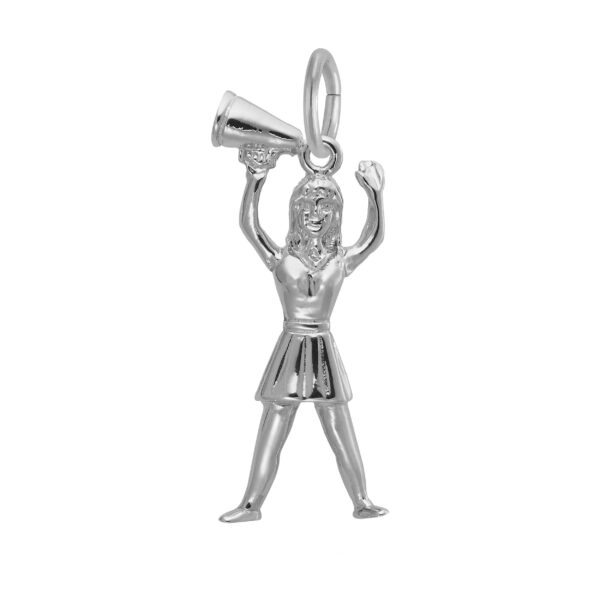 Cheerleader with Megaphone Charm
