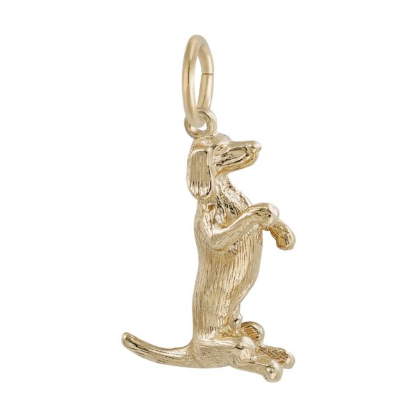 Sitting Dachshund Dog Charm