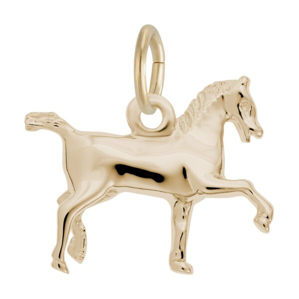 Extended Trot Horse Charm